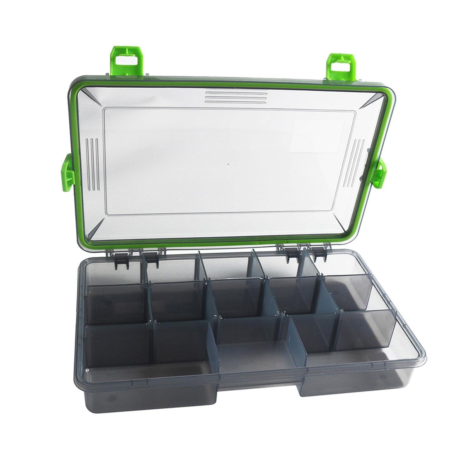 Fishing Tackle Box Tackle Storage Durable Multi Compartments Waterproof Lure Case Practical Lure Hooks Removable Inserts Container Organizer