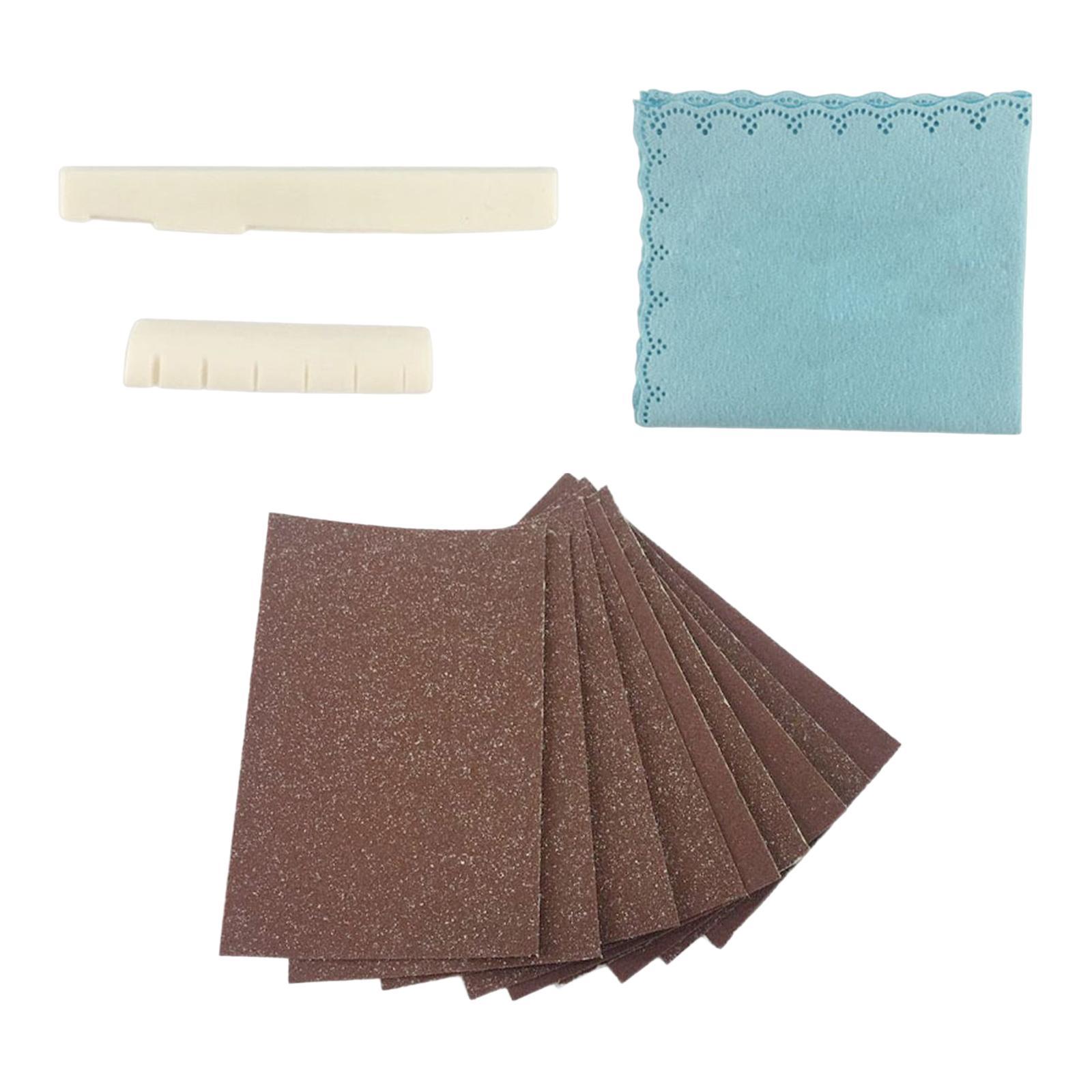 Acoustic Guitar Tools Guitar files Guitar Fingerboard Luthier Tool Set for Nut Sand Paper