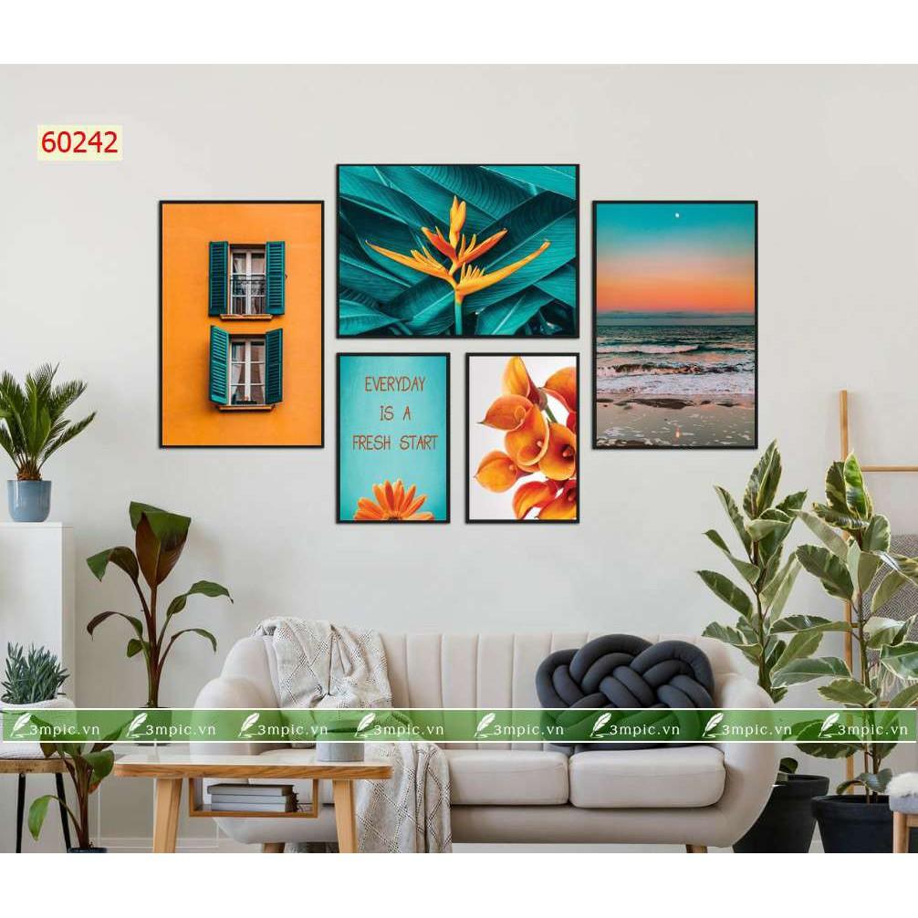 Tranh treo tường, trang trí Hiện đại 3D/gỗ MDF Hàn Quốc chống ẩm mốc, mối mọt
