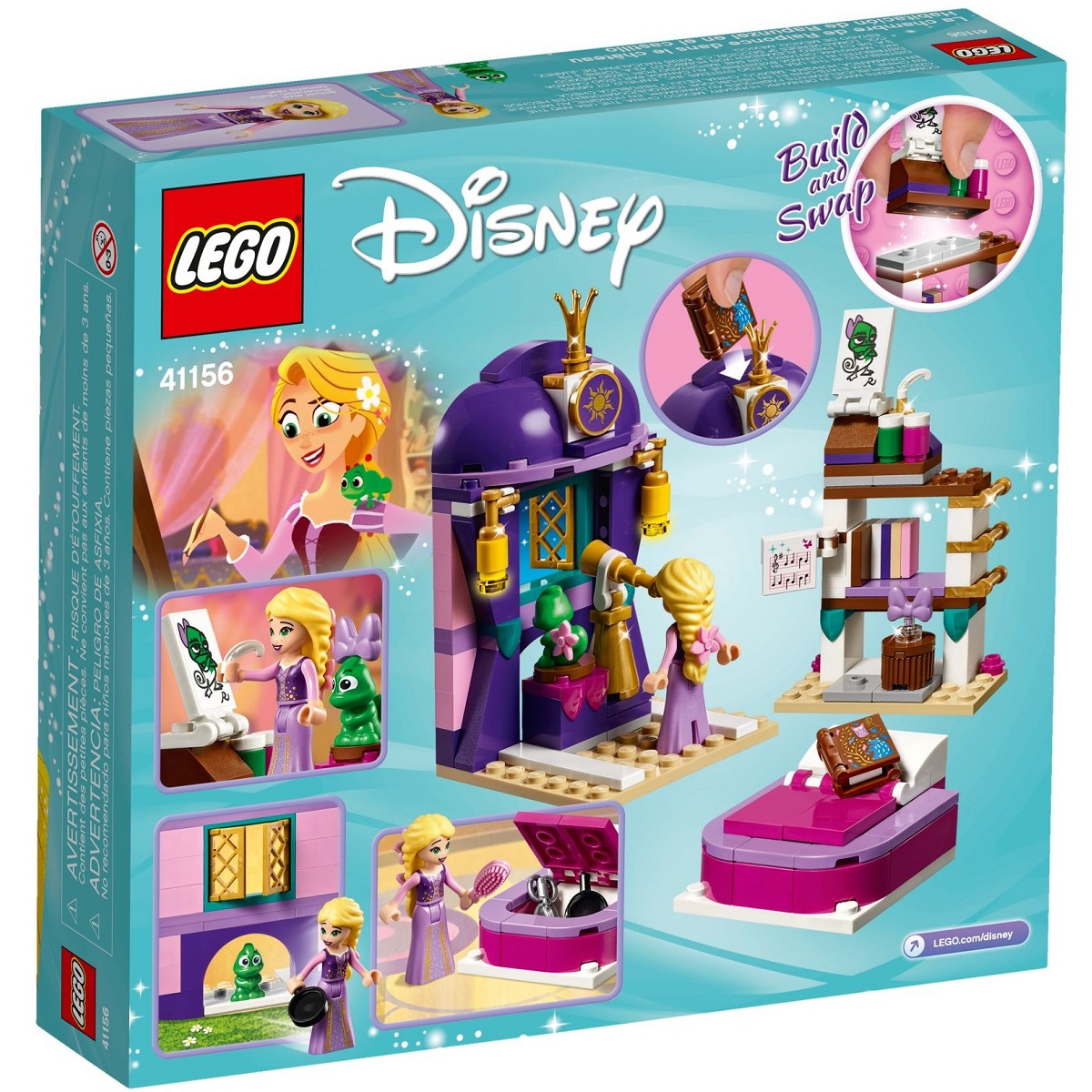 Bộ Lắp Ráp Phòng Ngủ Lâu Đài Của Rapunzel LEGO DISNEY PRINCESS 41156 (156 chi tiết)