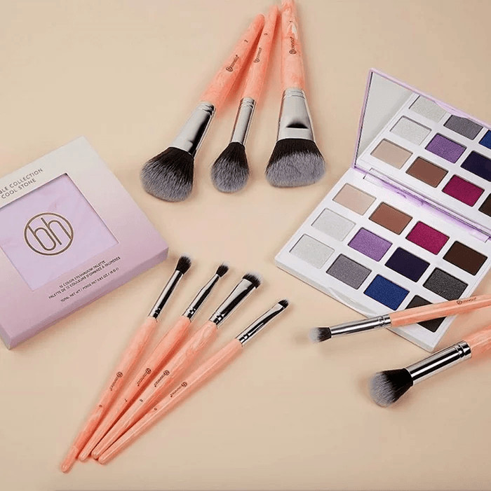 Cọ Trang Điểm BH COSMETICS Rose Quartz 9 Piece Brush Set