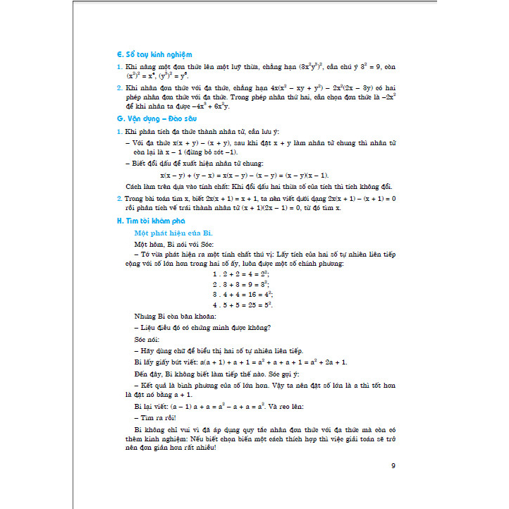 Em học toán 8 - tập 1 (biên soạn theo chương trình GDPT mới)
