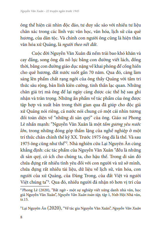 NGUYỄN VĂN XUÂN 22 TRUYỆN NGẮN TRƯỚC 1945