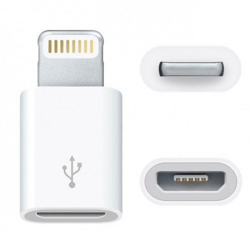 Đầu chuyển Micro USB sang Lightning Jack chuyển cho iPhone  iPad adapter  ( Vào Micro USB ra Lightning )