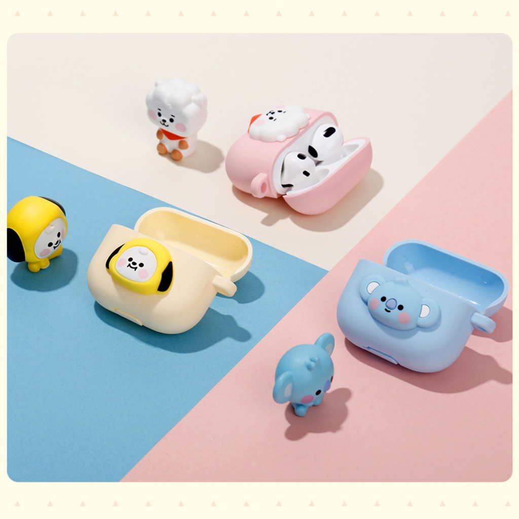 HỘP ĐỰNG TAI NGHE BT21 PASTEL PHÙ HỢP CHO AIRPODS 3 - HÀNG CHÍNH HÃNG