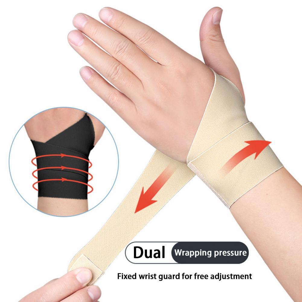 1PC Bảo vệ cổ tay Người đàn hồi tốt Hỗ trợ cổ tay thoáng khí Color: Beige Right Hand