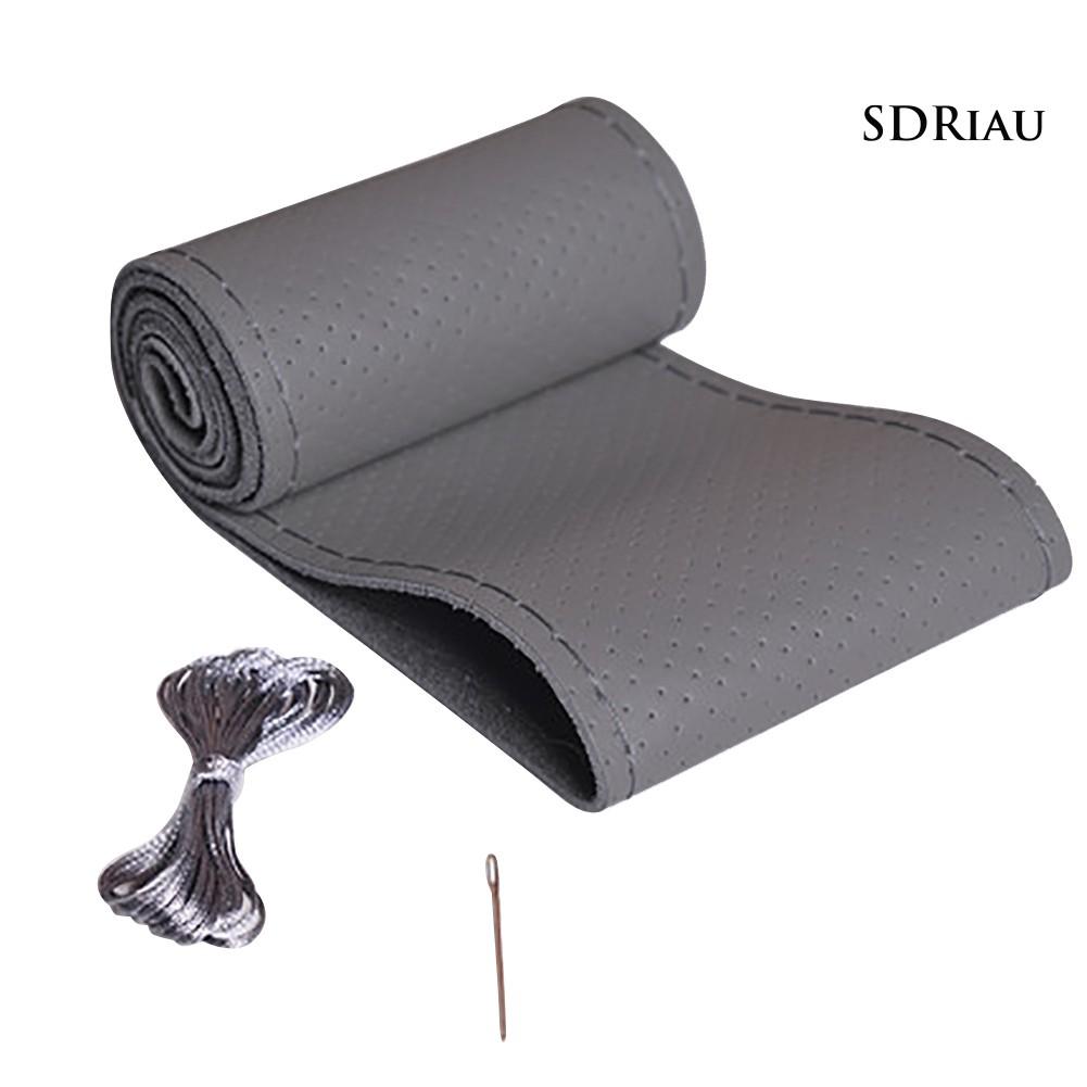 Vỏ Bọc Vô Lăng Xe Hơi Bằng Da Mềm Chống Trượt