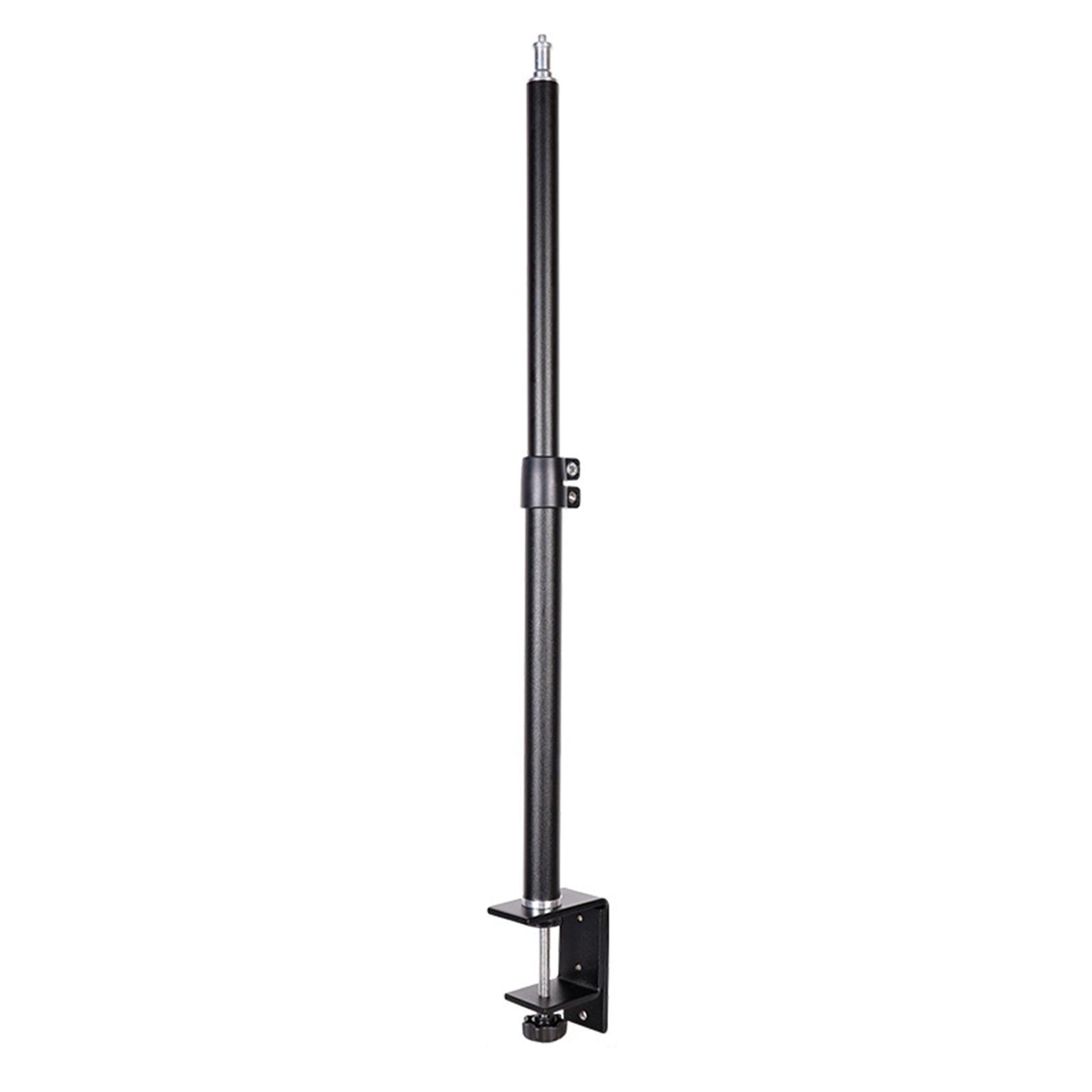 Desktop Light Stand Detachable Base W/ 1/4 Screw DSLR Camera Desk Mount L Clamp for Live Streaming Camera Video Light