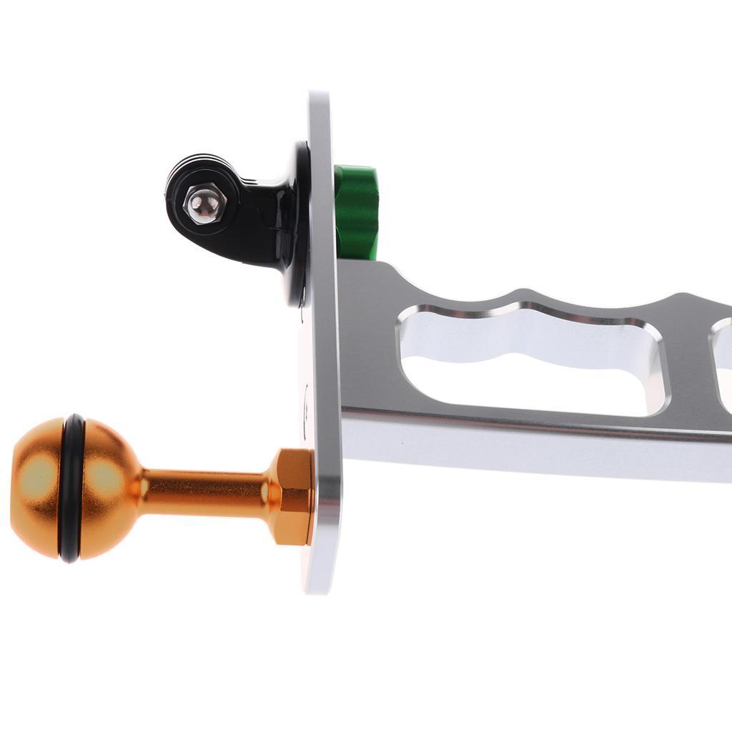 Aluminum Alloy Diving Handle Grip Monopod Arms Mount for 3+/4/5
