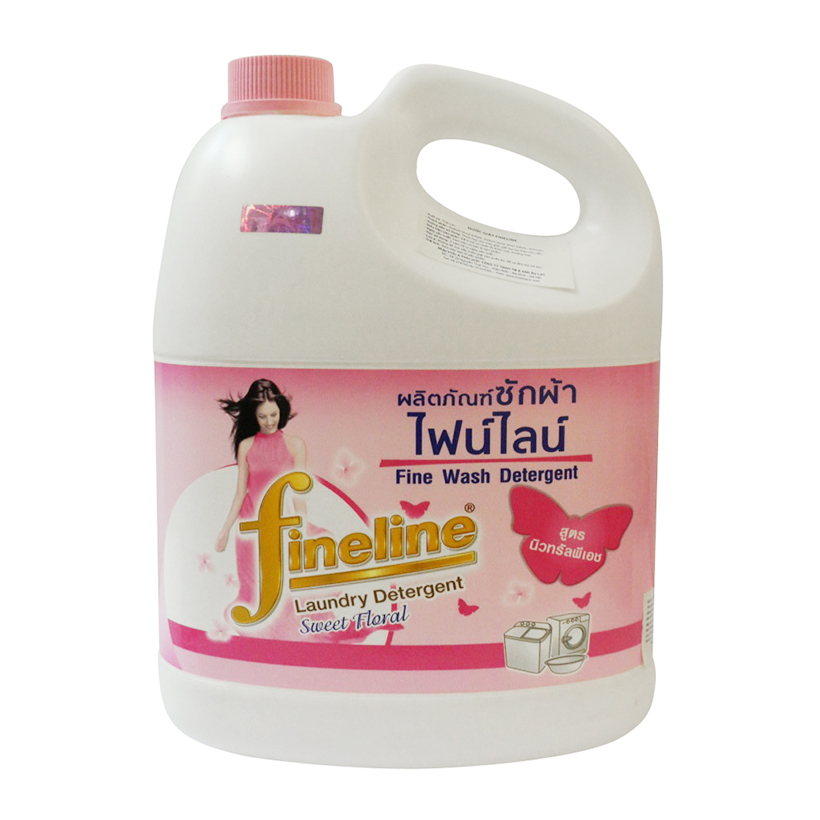 Nước Giặt Quần Áo Đậm Đặc Fineline Thái Lan 3000ml màu hồng