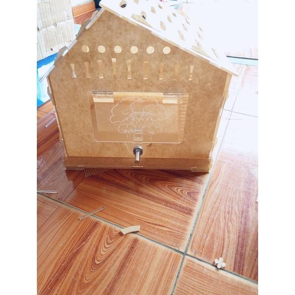 (HOT) Lồng hamster Mica xịn xò, KT: 27x27x27, hamster, sóc, nhím cảnh.