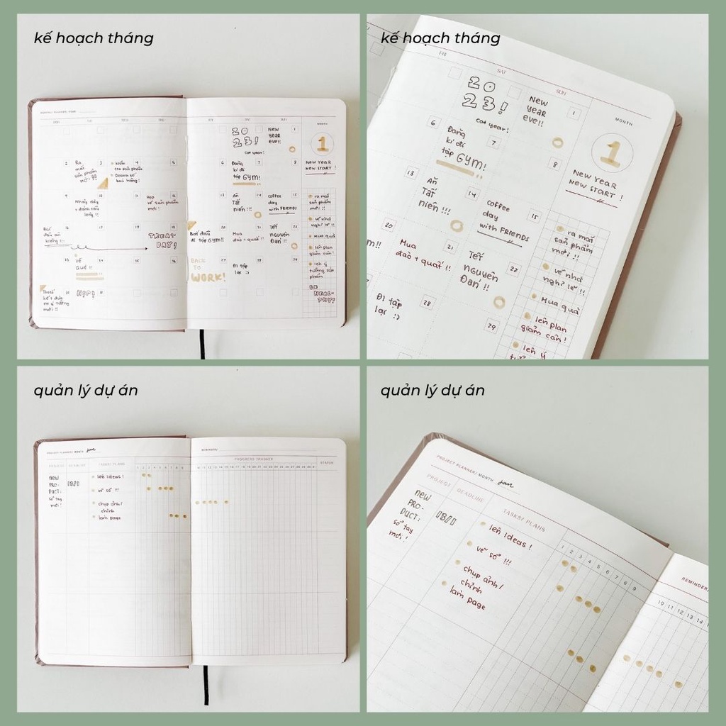 Sổ planner 2023 sổ kế hoạch 12 tháng Crabit Planner My Twenty Something