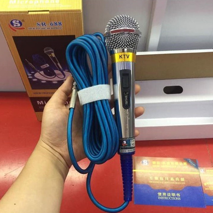 Micro Karaoke KTV Có Dây SR-688 (Màu Ngẫu Nhiên)