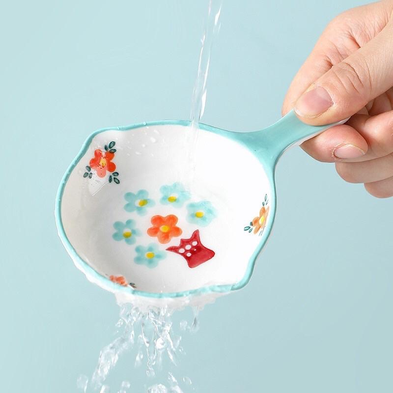 Chảo Sứ Mini Cao Cấp Hàng Vẽ Tay 100%
