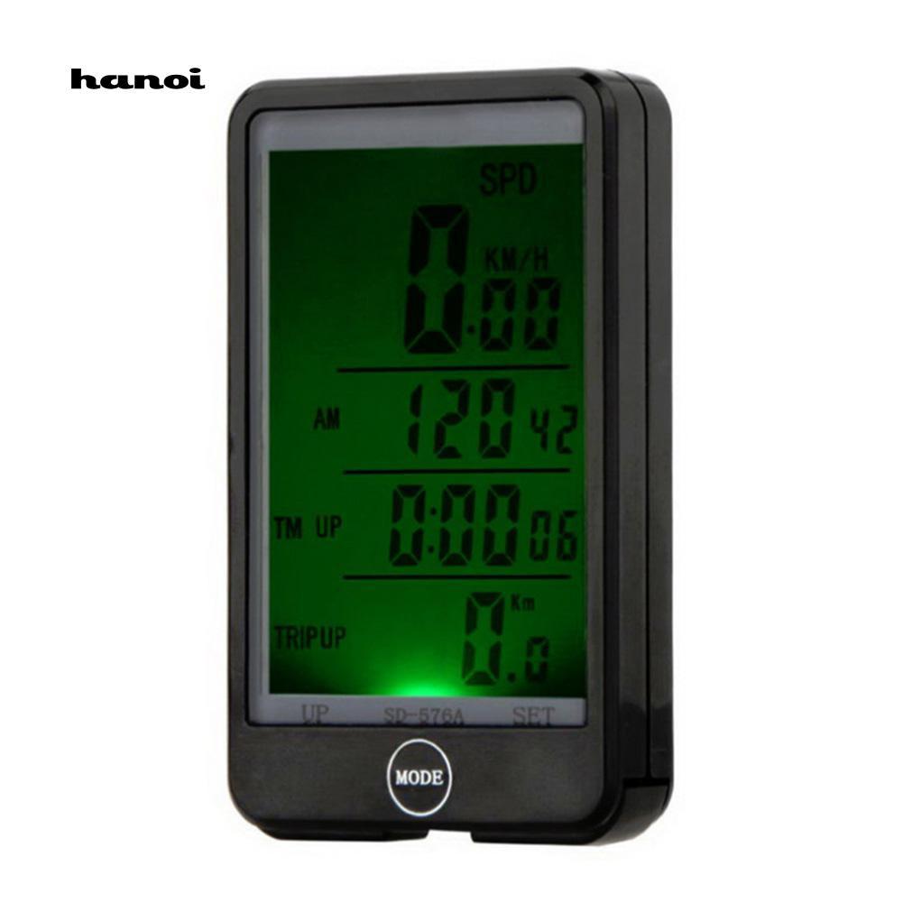 Đồng hồ đo tốc độ chống nước màn hình LCD cho xe đạp
