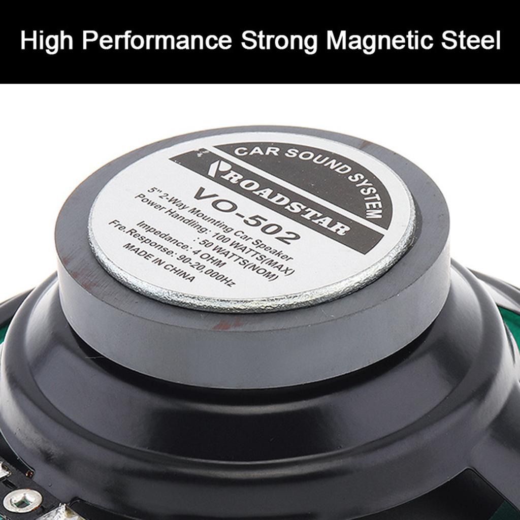 5 Inch 100W Universal Car HiFi Coaxial Speaker Vehicle Door Auto Audio