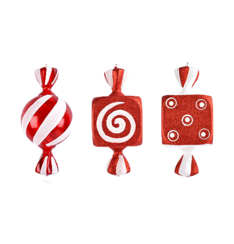 Viên kẹo lớn Trang trí Giáng Sinh 3-D-F12-T4104