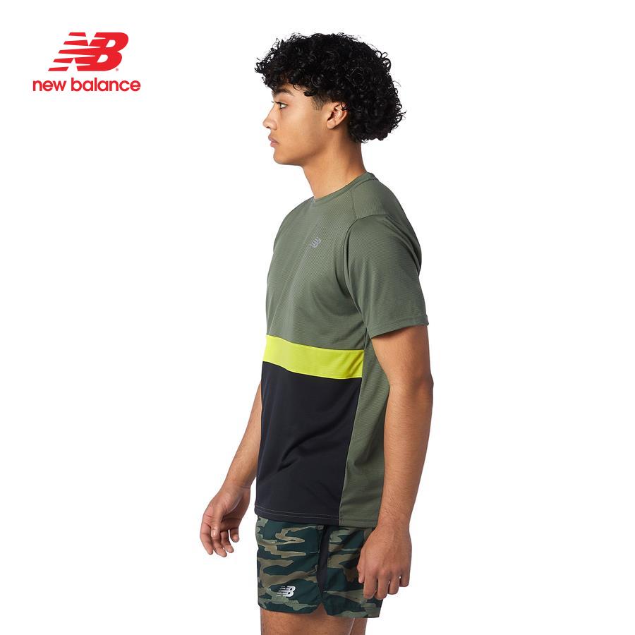 Áo thun tay ngắn thể thao nam New Balance Striped Accelerate - MT03207NSE (form quốc tế