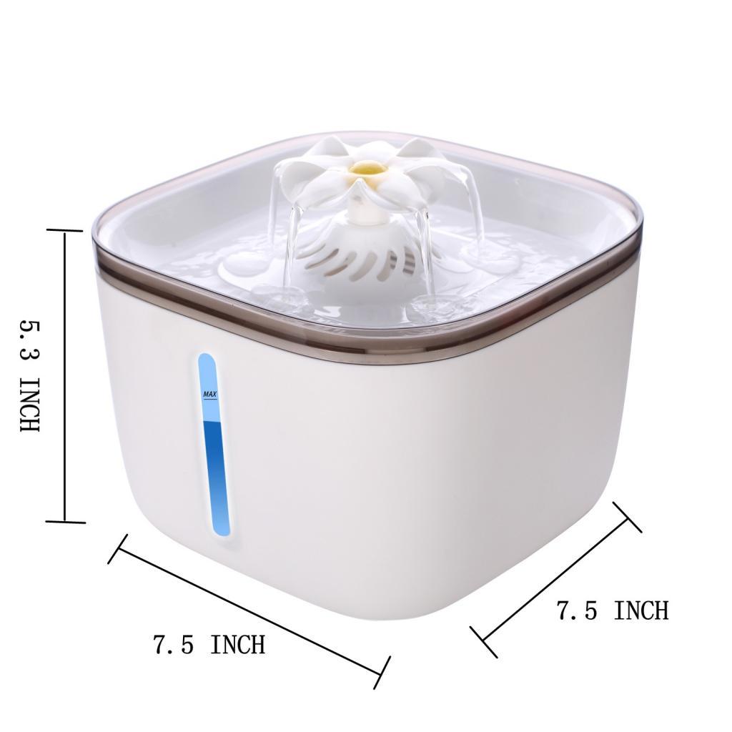 2.0L Electric  Fountain Cat/Dog Drinking Dispenser Water Fountain
