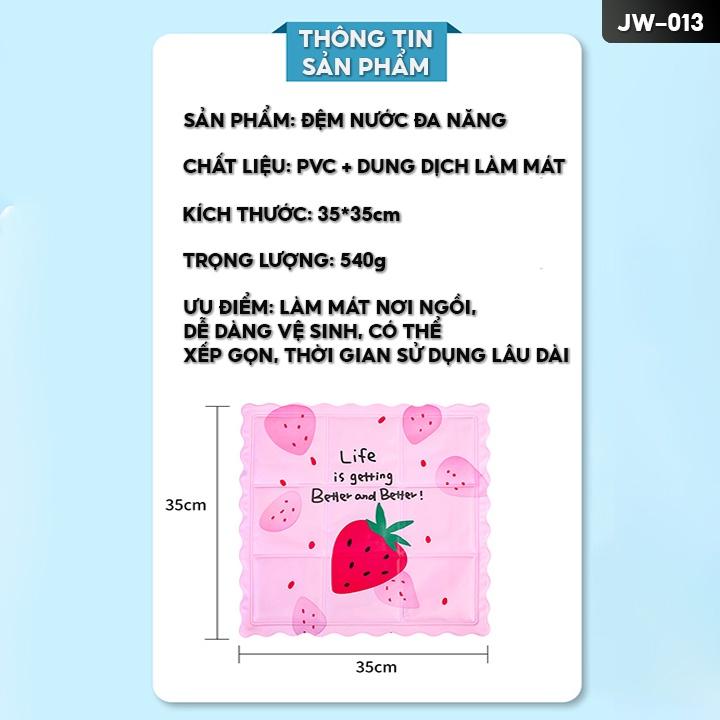 Đệm Ngồi Nước Lót Ghế Ngồi Văn Phòng Làm Mát Chỗ Ngồi Tạo Cảm Giác Dễ Chịu Kích Cỡ 36x36cm JW-013