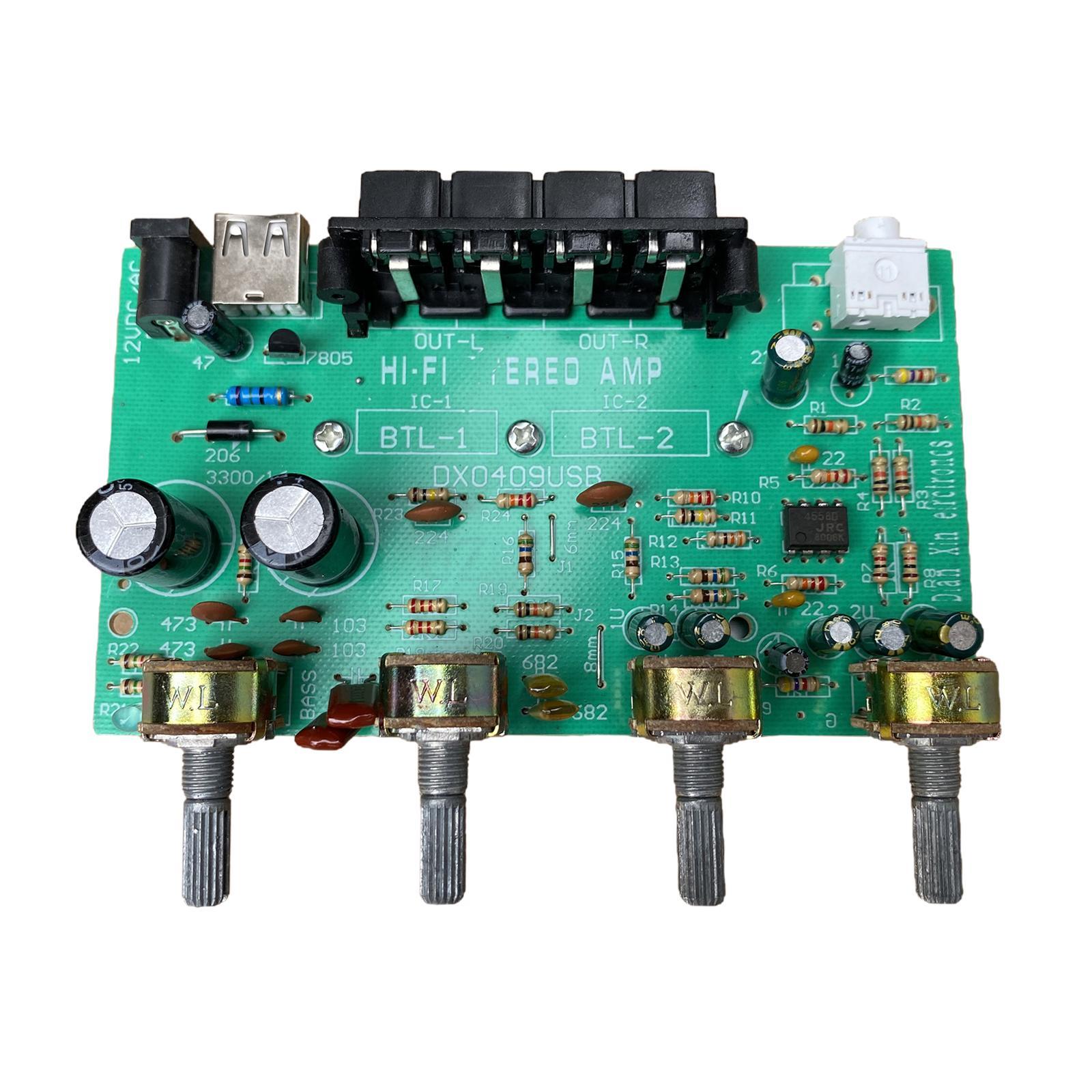 DC 12V 2 Channel Digital Power Audio Stereo Amplifier Board Module DIY