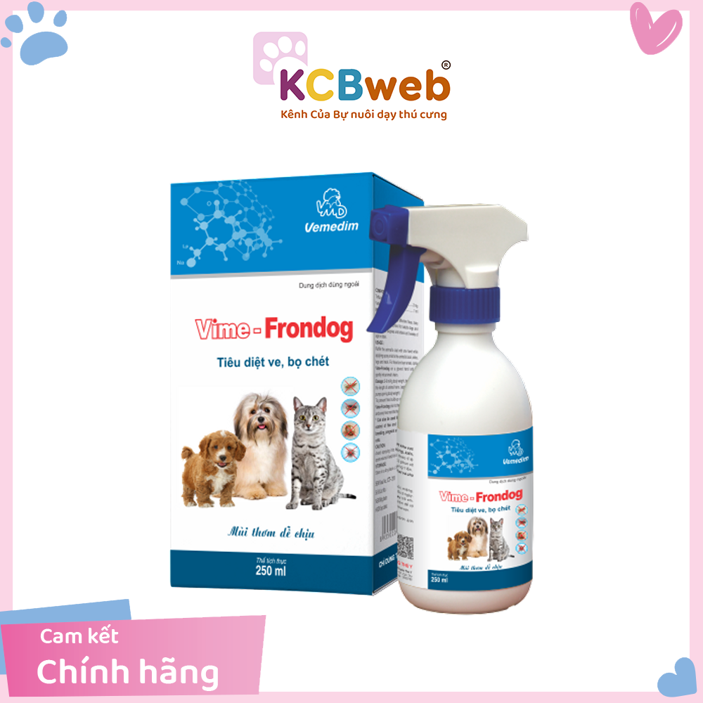 Dung dịch xịt bên ngoài ve, rận, bọ chét cho thú cưng