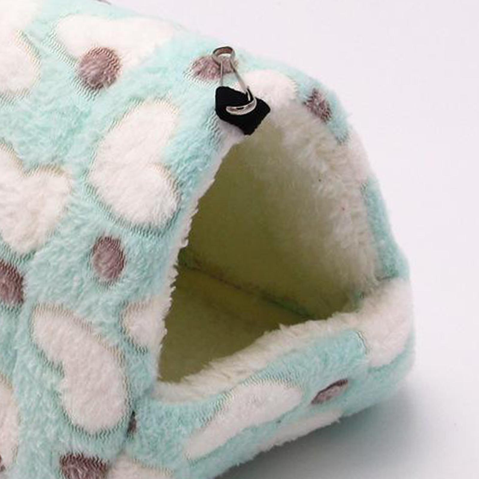 Pet Warm Guinea Pig Bed House Animals Hamster Hammock Cage Purple 14x12cm