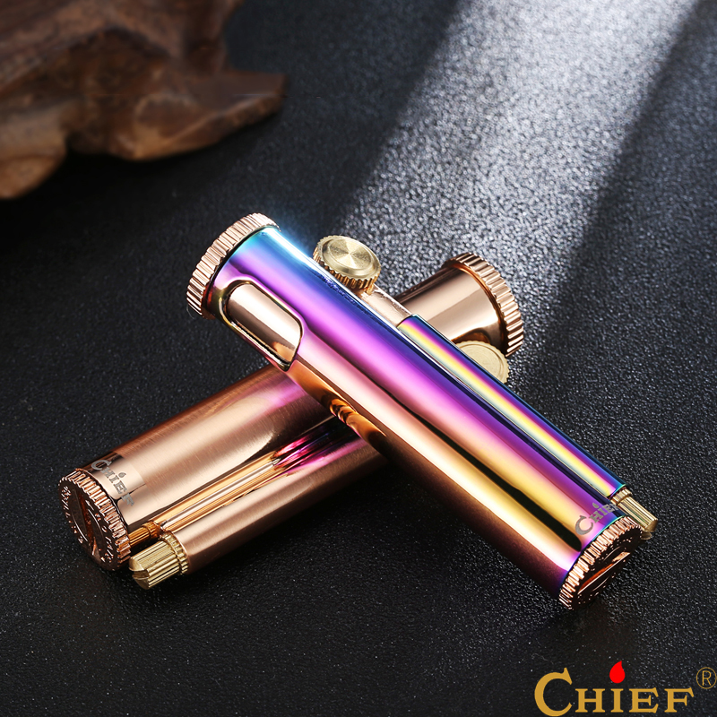 Vỏ Hột Quẹt Bật Lửa xăng đá Chief CF680 Nhỏ Gọn Kiểu Dáng Đẹp Độc Lạ - Dùng Xăng Bấc Đá Cao Cấp