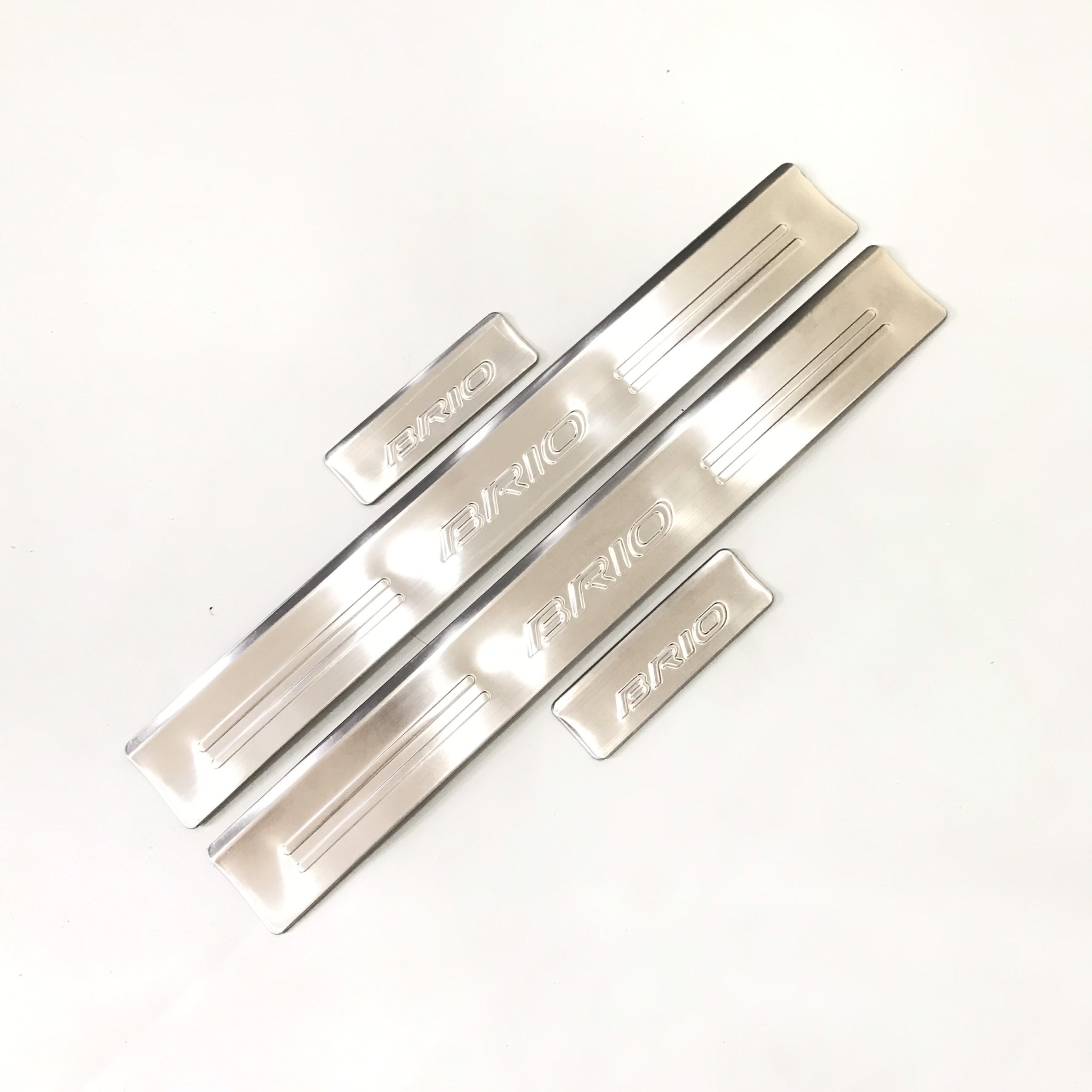 Bộ Ốp bậc cửa, Nẹp bước chân INOX dành cho xe Honda Brio