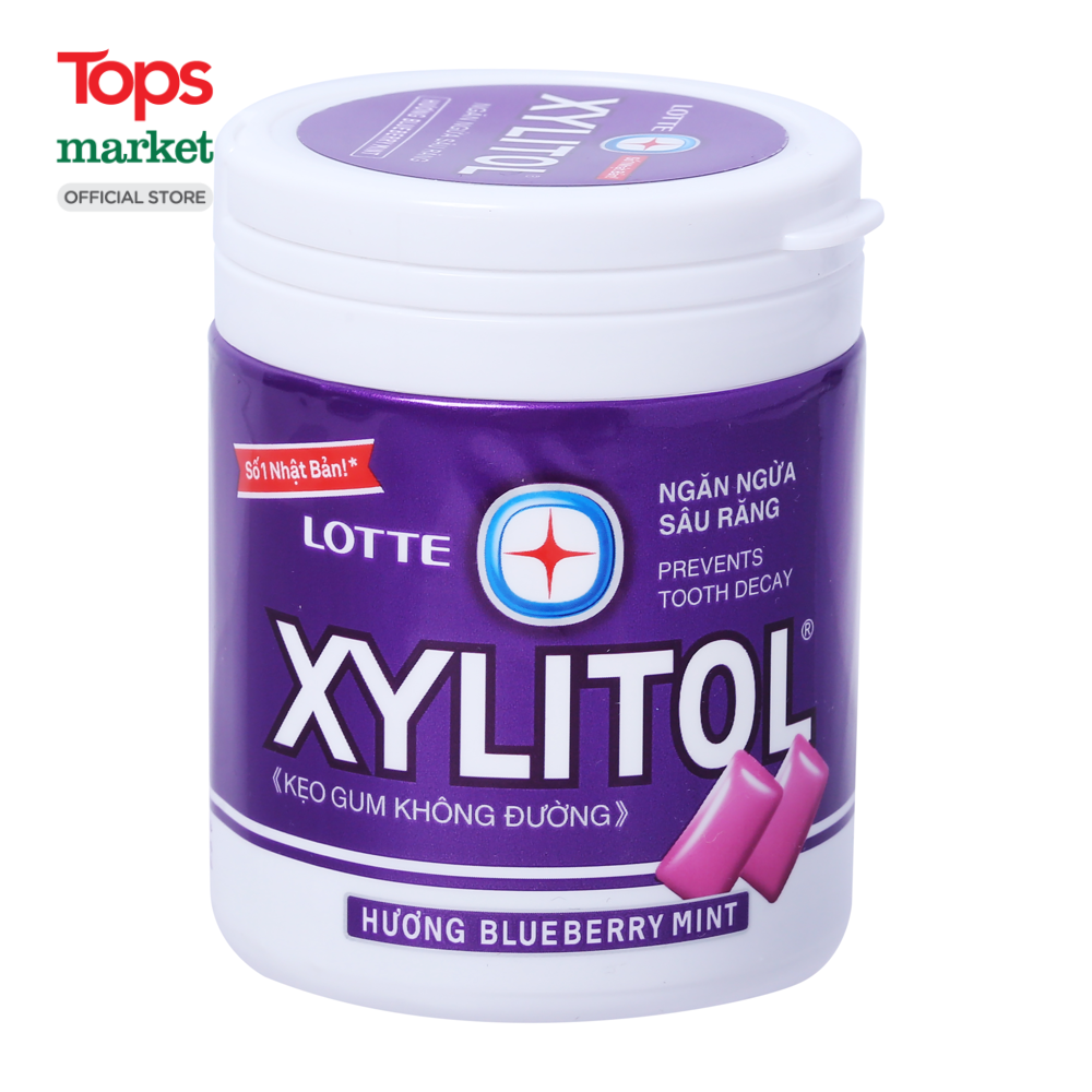 Kẹo Gum Không Đường Lotte Xylitol Cool Hũ 137.8G