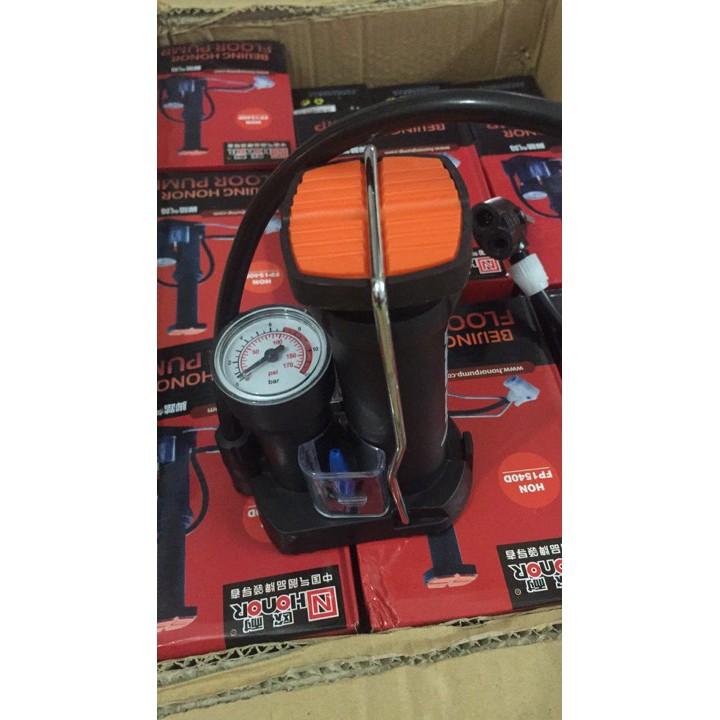 Bơm xe đạp, xe máy đạp chân mini