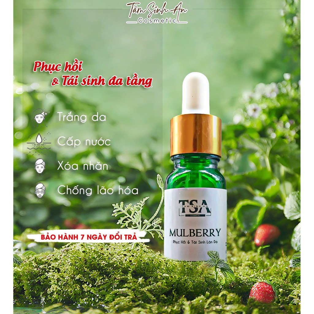 Serum Căng Bóng Da Tinh Chất Cá Hồi MULBERRY - 3 Ngày Dưỡng Trắng Mịn Màng, Thu Nhỏ Lỗ Chân Lông - Sản Phẩm Thay Thế Bortox - Tâm Sinh An Cosmetic