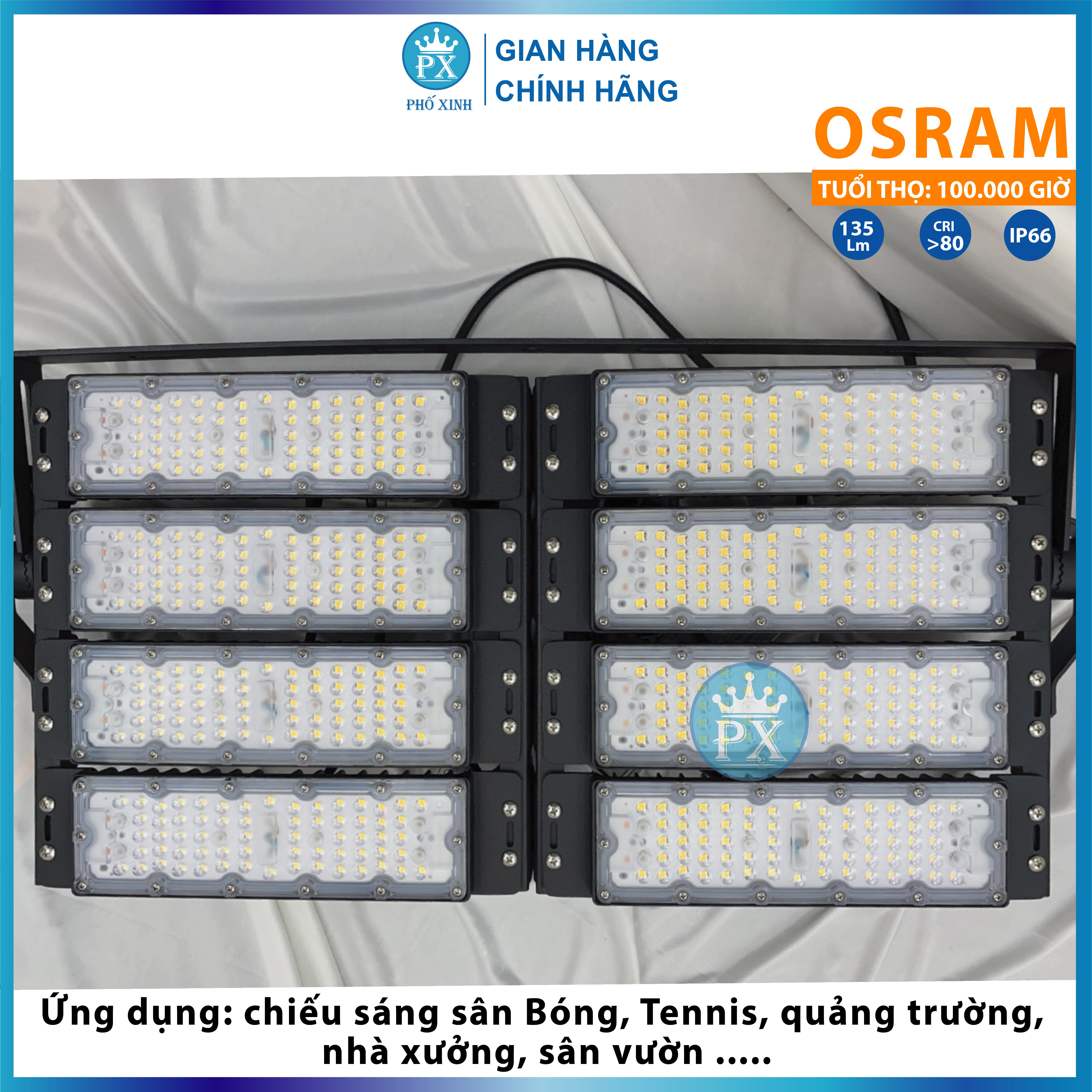 Đèn Pha Led siêu sáng Chống Chói Công Suất 400W và 600W 