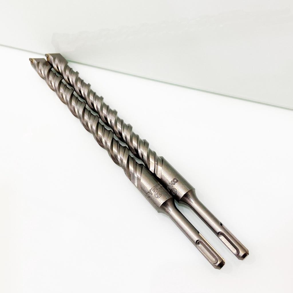 MŨI KHOAN BÊ TÔNG SDS ĐƯỜNG KÍNH PHI Ø22 DÀI 310MM XUYÊN TƯỜNG ĐẦU DẸT KYNKO MKBTXT-22310