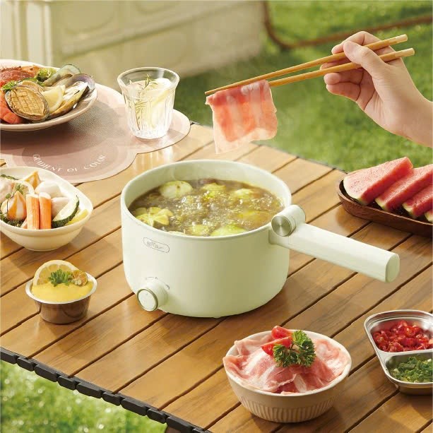 Nồi điện đa năng Bear 1.6L DRG-C16Z1 (MC-4H16G)  800W Màu Xanh Lá - Hàng Chính Hãng