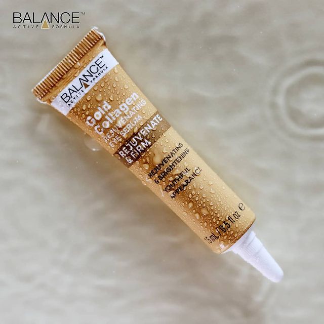 Kem Dưỡng Mắt Balance Giúp Giảm Thâm Và Tái Tạo Da Mắt Active Formula Gold Collagen Rejuvenating Eye 15ml + Tặng Kèm Bông Tẩy Trang 50 Miếng