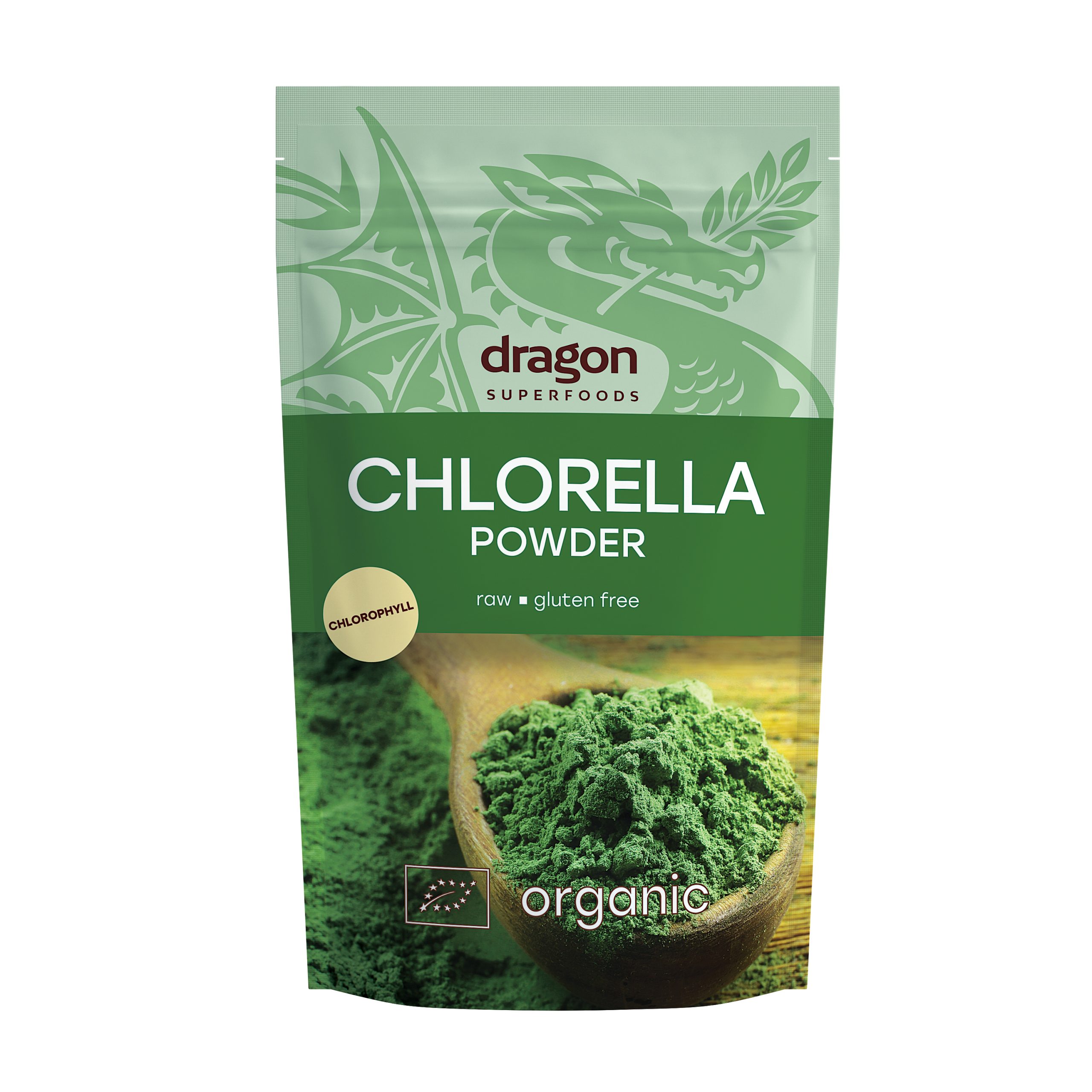 Bột tảo lục Chlorella hữu cơ Dragon Superfoods 200gr