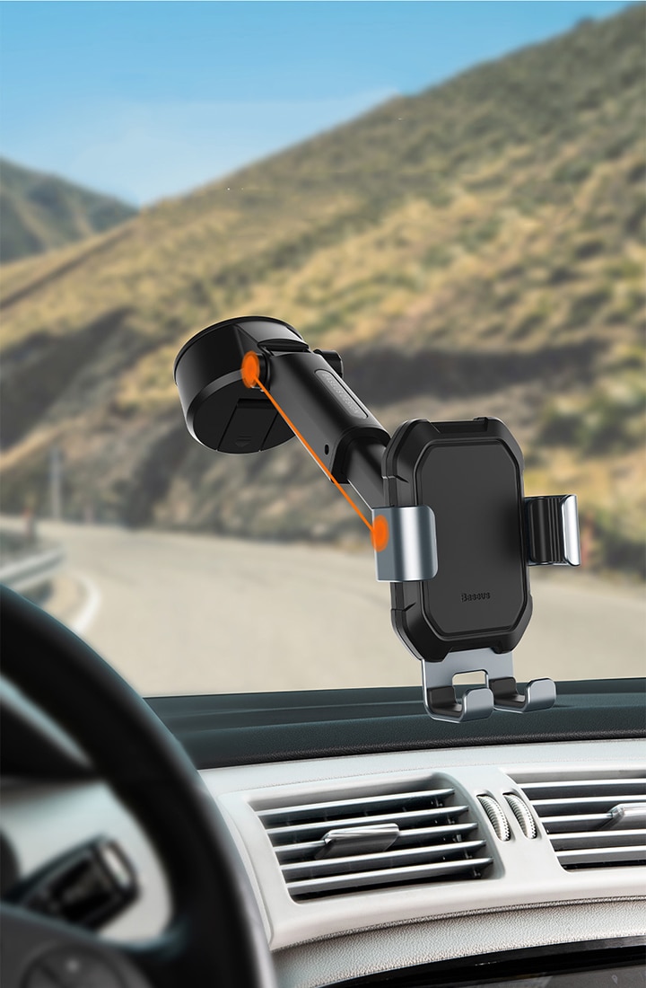 Giá đỡ điện thoại Baseus Tank Gravity Car Mount Holder with Suction Base SUYL - Hàng chính hãng