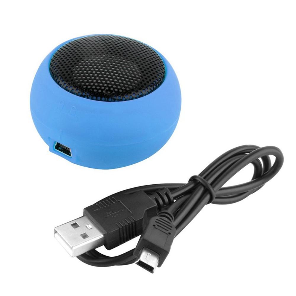 Loa lớn di động di động mini với máy nghe nhạc mp3 âm thanh âm thanh âm thanh 3,5 mm Color: Blue
