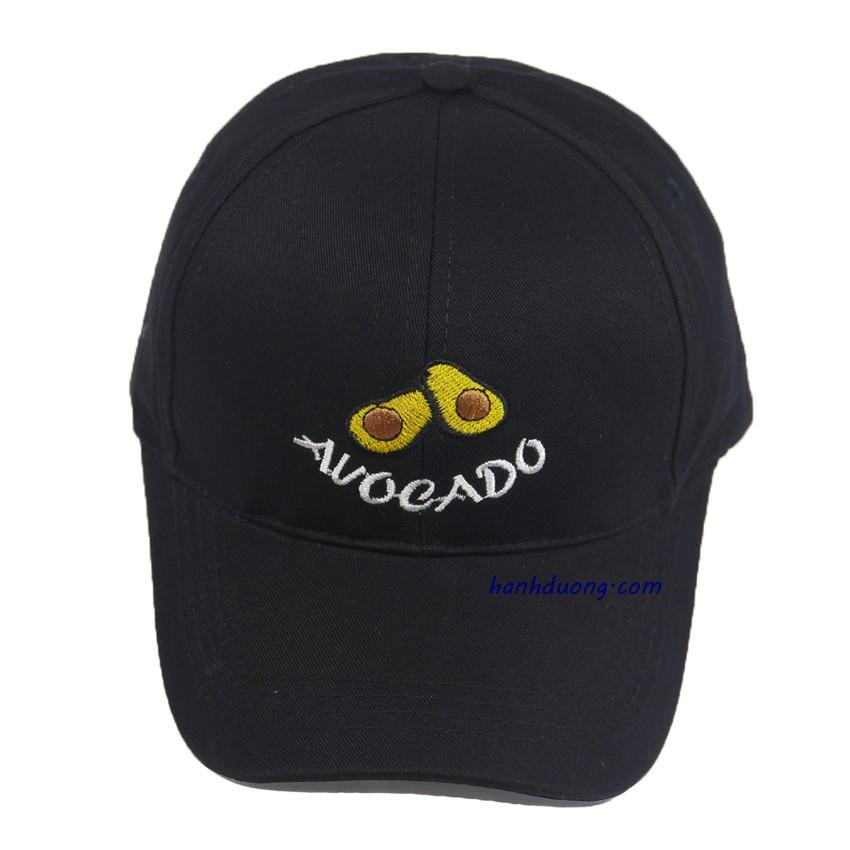 Hình ảnh Mũ lưỡi trai trái bơ Auocado nón kết thời trang được may bởi khóa xịn, chất liệu vải cotton cao cấp