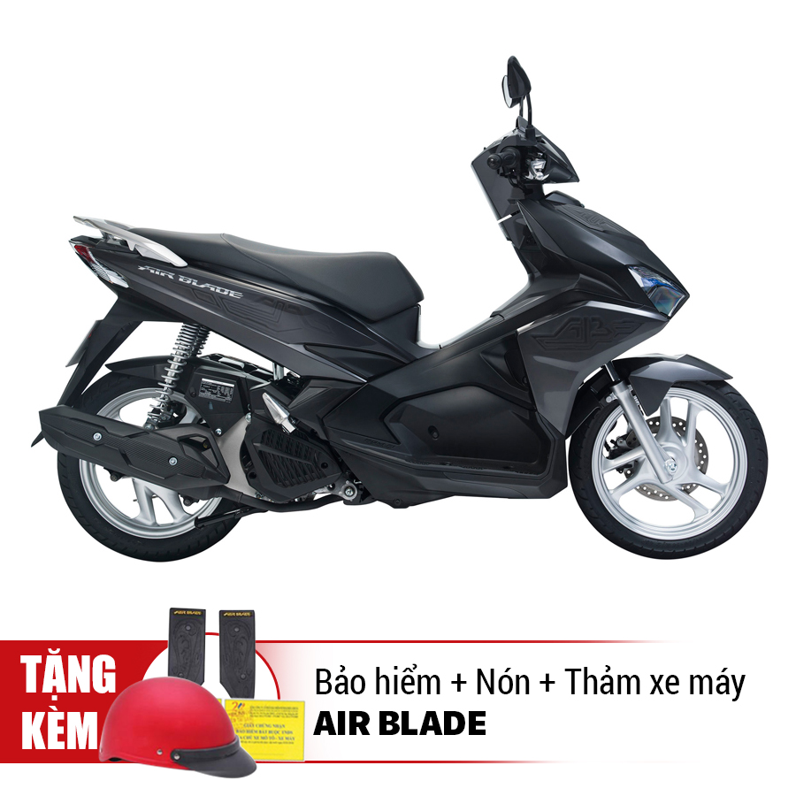 Xe Máy Honda Air Blade Sơn Từ Tính Cao Cấp Smart Key 2018 (Xám Đen)