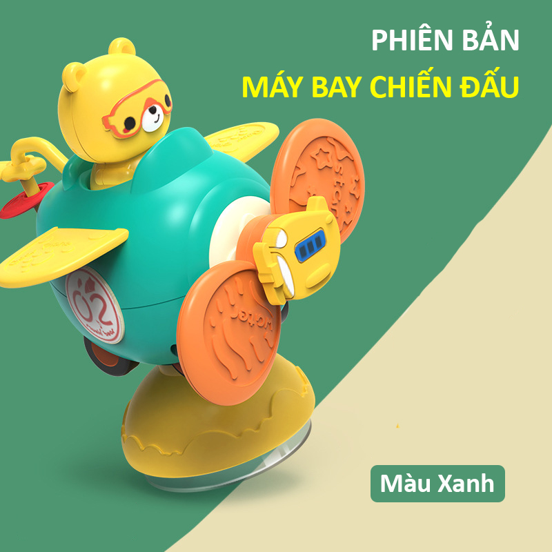 Con Quay Spinner Dán Tường 4 Trong 1 Dính Bàn Ăn Dặm - Nhà Tắm Cho Bé
