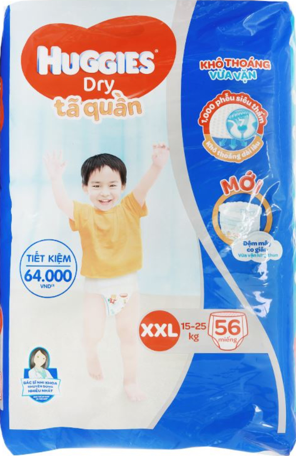 Tã quần Huggies XXL56- Date luôn mới