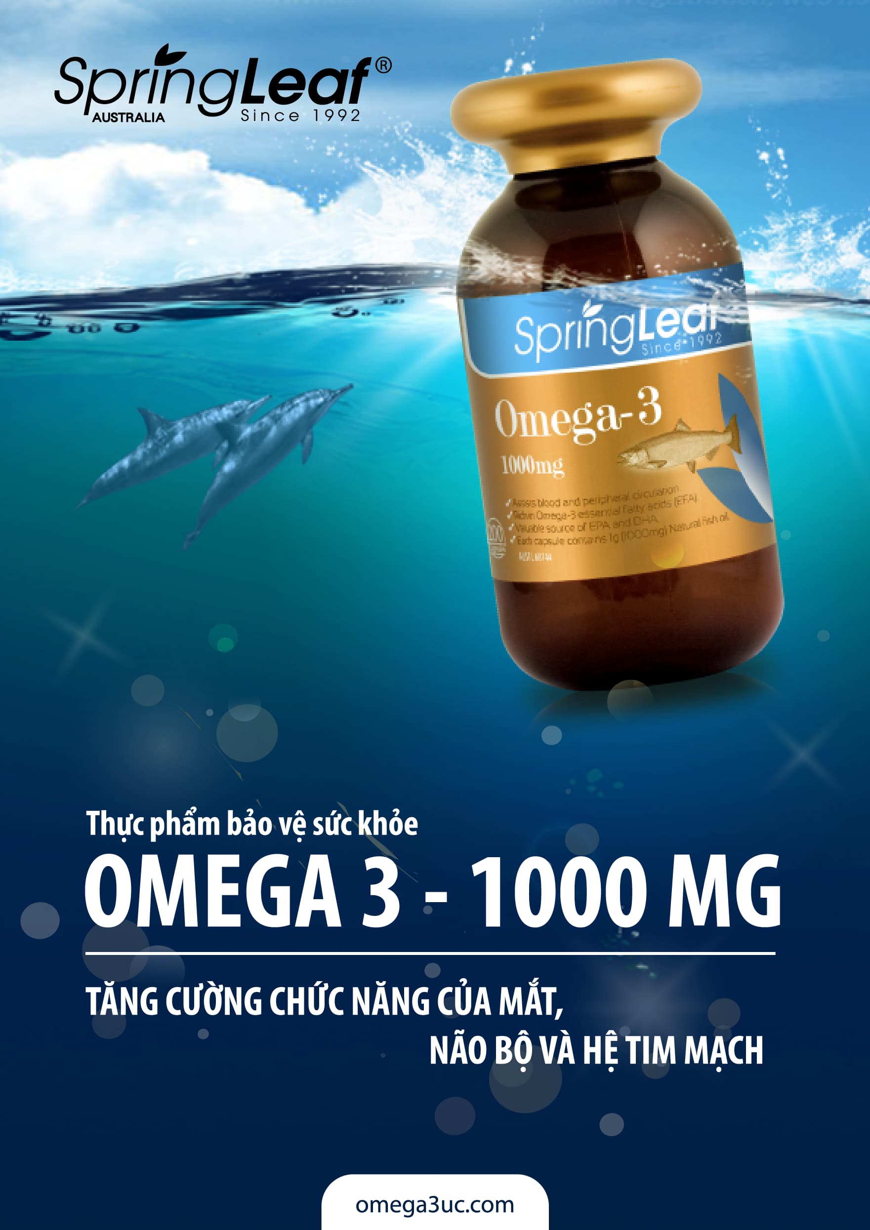 TPBVSK: Dầu Cá Spring Leaf Omega 3 1000mg