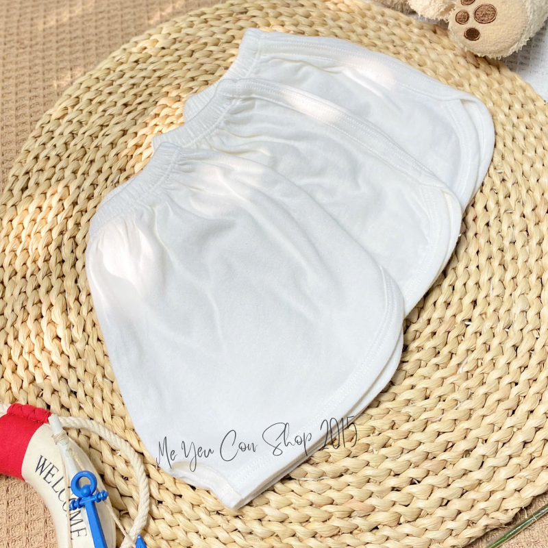 (5-15kg) QUẦN ĐÙI THỂ THAO COTTON TRẮNG MIATOP CHO BÉ