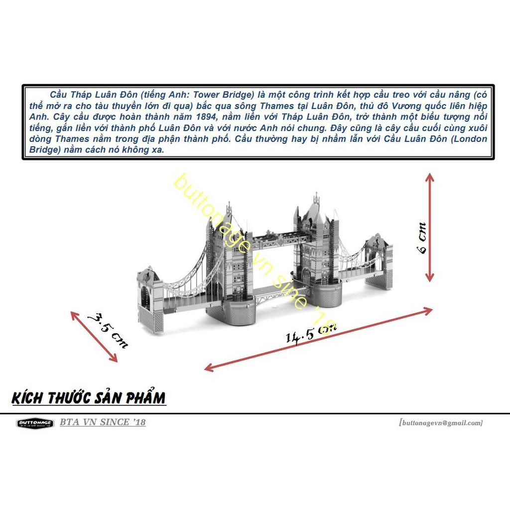 Mô Hình Lắp Ráp 3d Cầu Tháp London – Tower Bridge