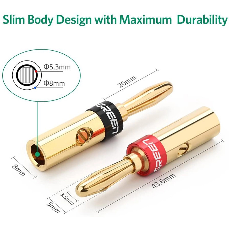 Giắc bắp chuối Ugreen 30513 - Hàng chính hãng