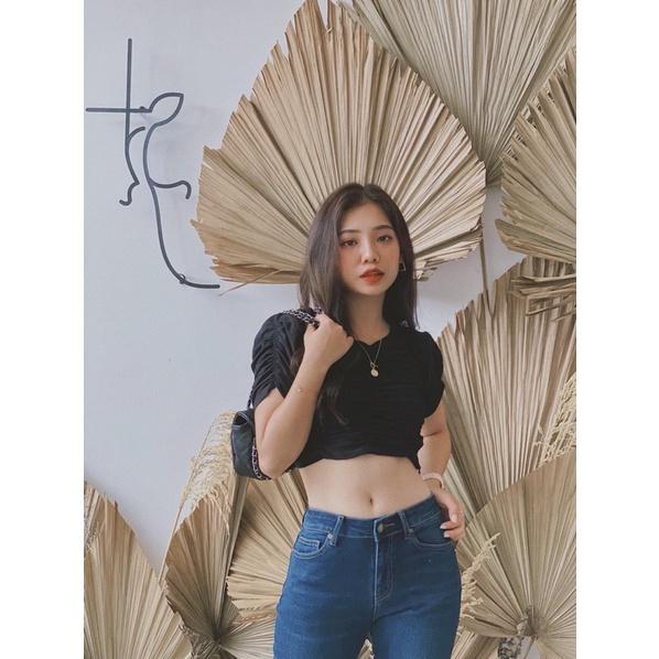 Áo croptop nữ nhún