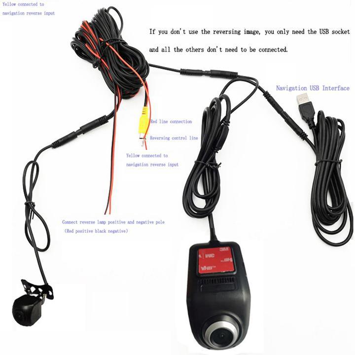 Bộ Camera Hành Trình Trước Và Sau U5 Dùng Cho Ô Tô, Xe Hơi Sử Dụng Màn Hình DVD Android,đồ chơi ô tô cao cấp, GIÁ CỰC RẺ