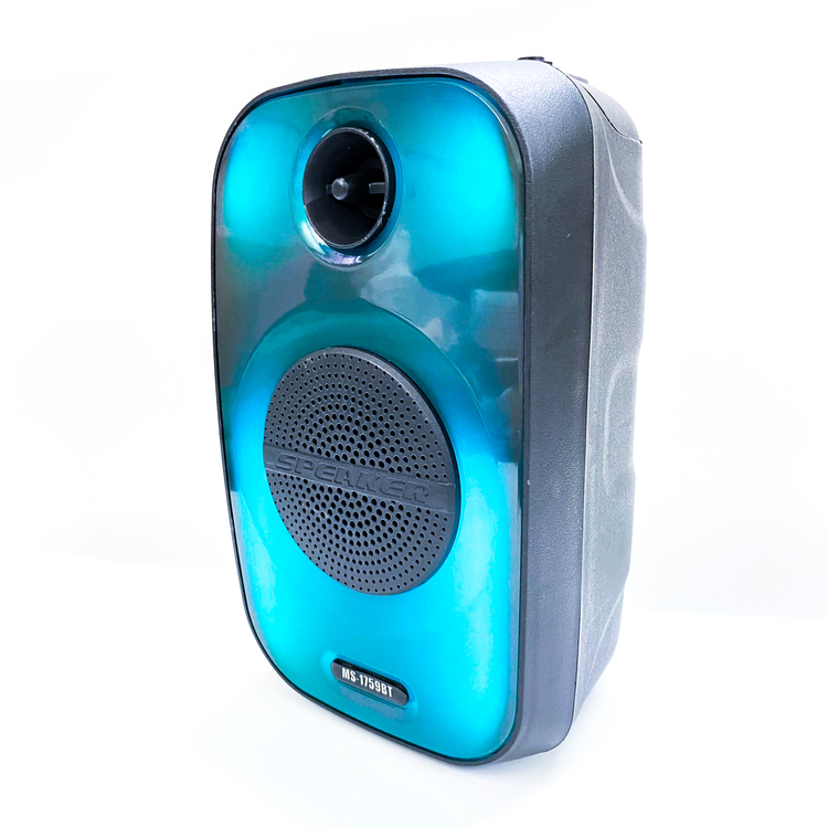 Loa Bluetooth MS-1759BT với đèn led RGB âm thanh bass mạnh tích hợp khe cắm thẻ nhớ, USB và có thể karaoke